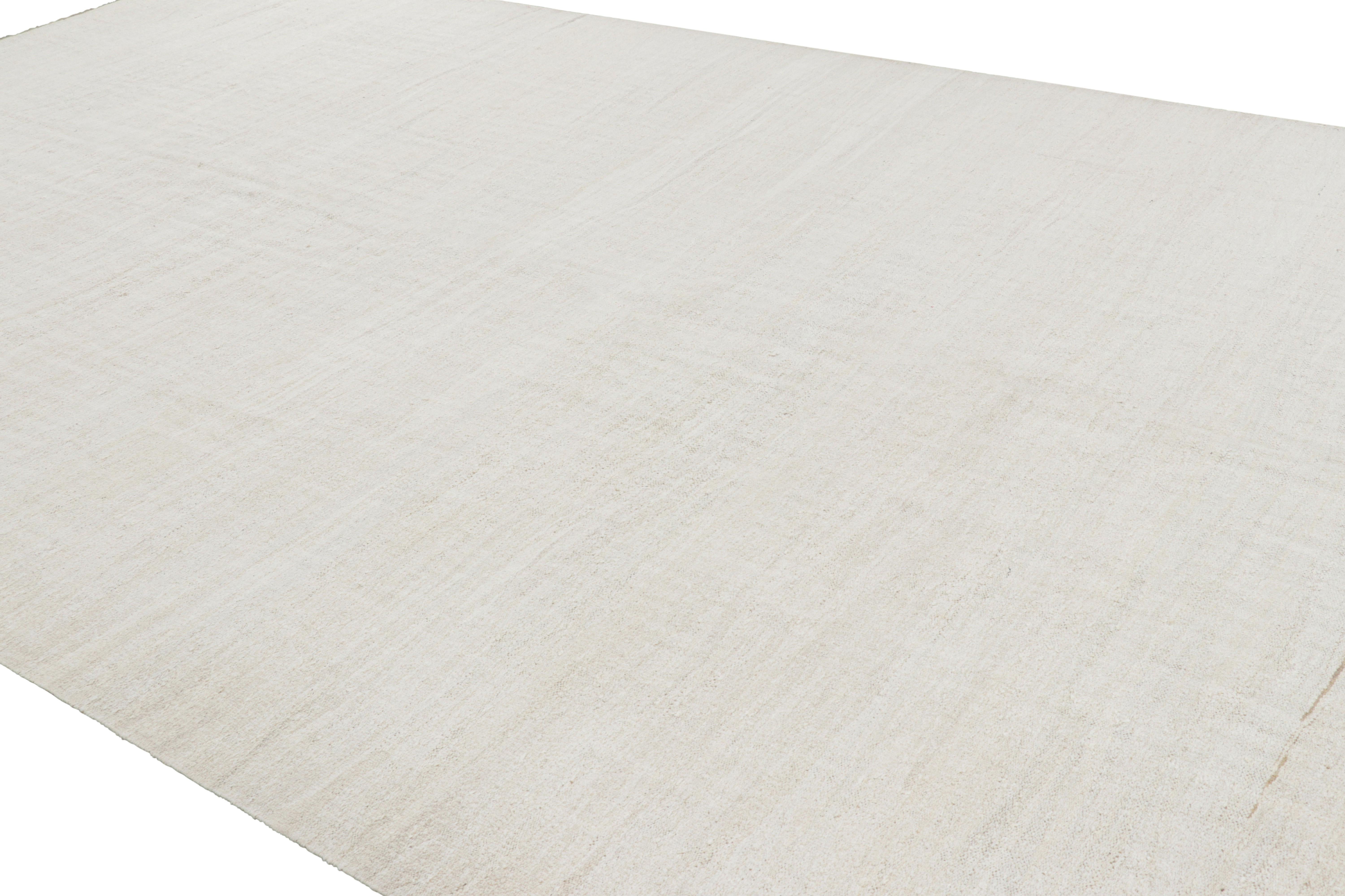 Handwoven in a wool flat weave, this 9x17 vintage Kilim from Rug & Kilim uses Kendir, a kind of all-natural 