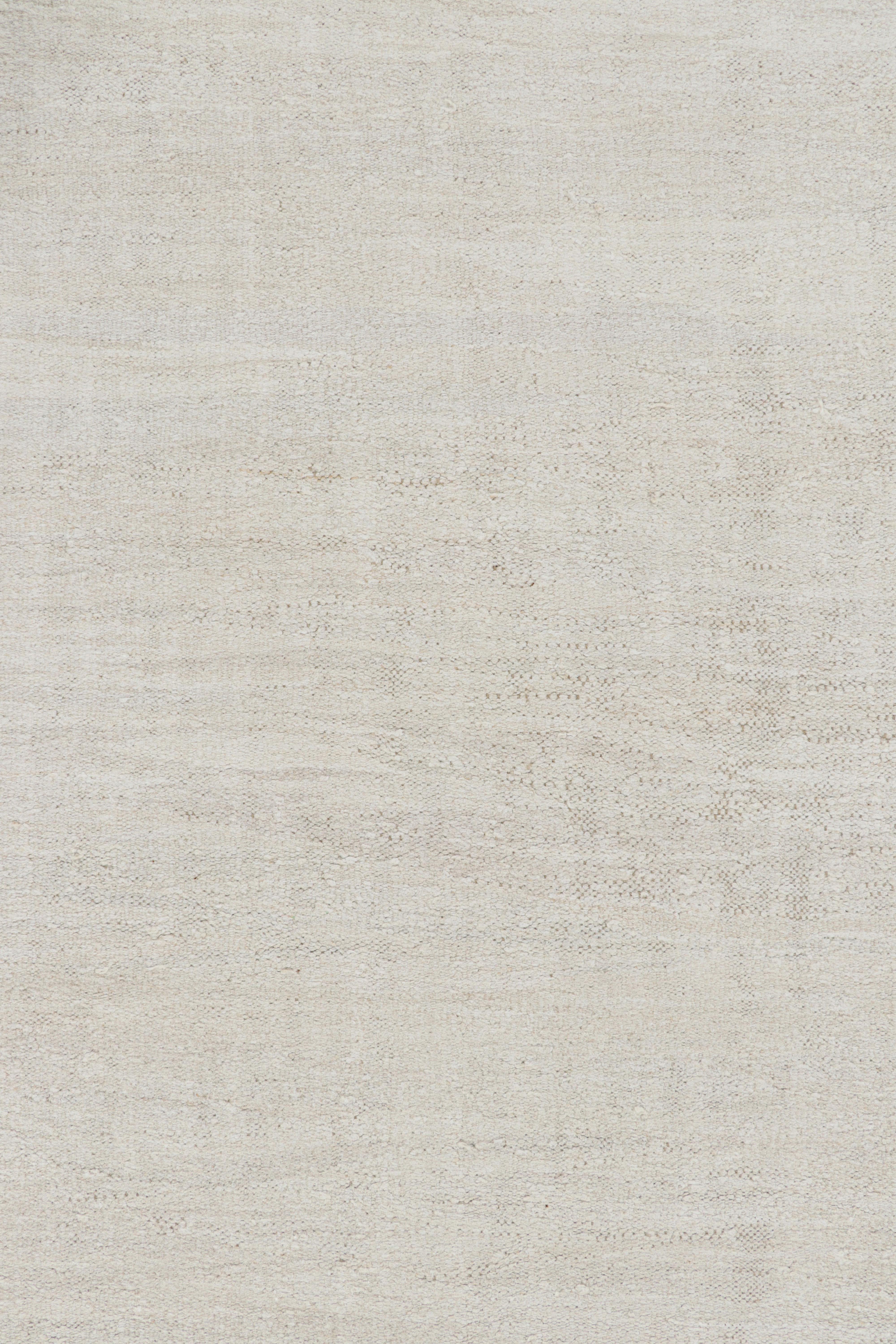 Turkish Oversized Vintage Solid Kilim in White and Cream Tones  Rug & Kilim For Sale