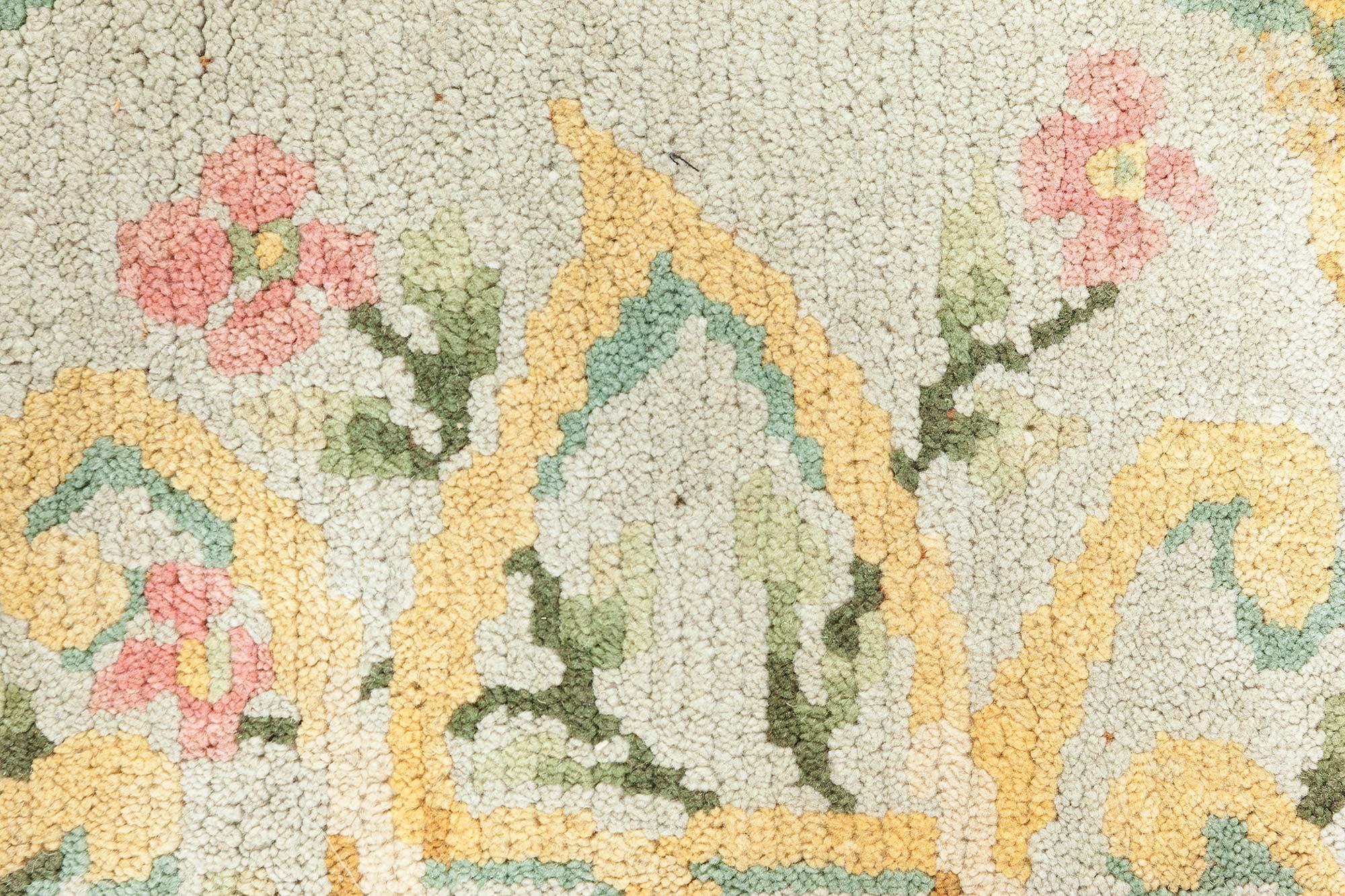 20th Century Oversized Vintage Spanish Savonnerie Rug Doris Leslie Blau For Sale