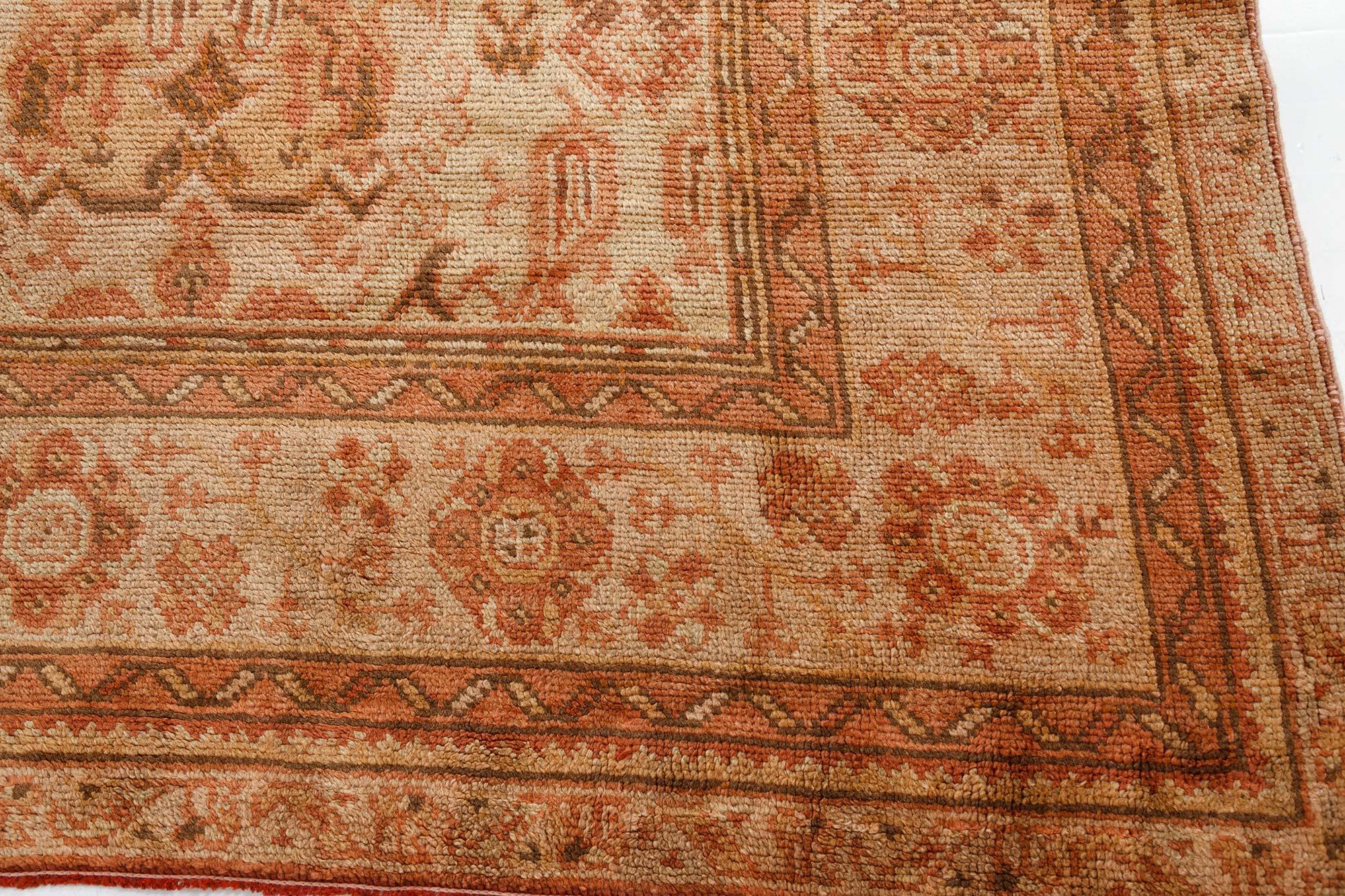 Oversized Vintage Turkish Oushak Carpet For Sale 1