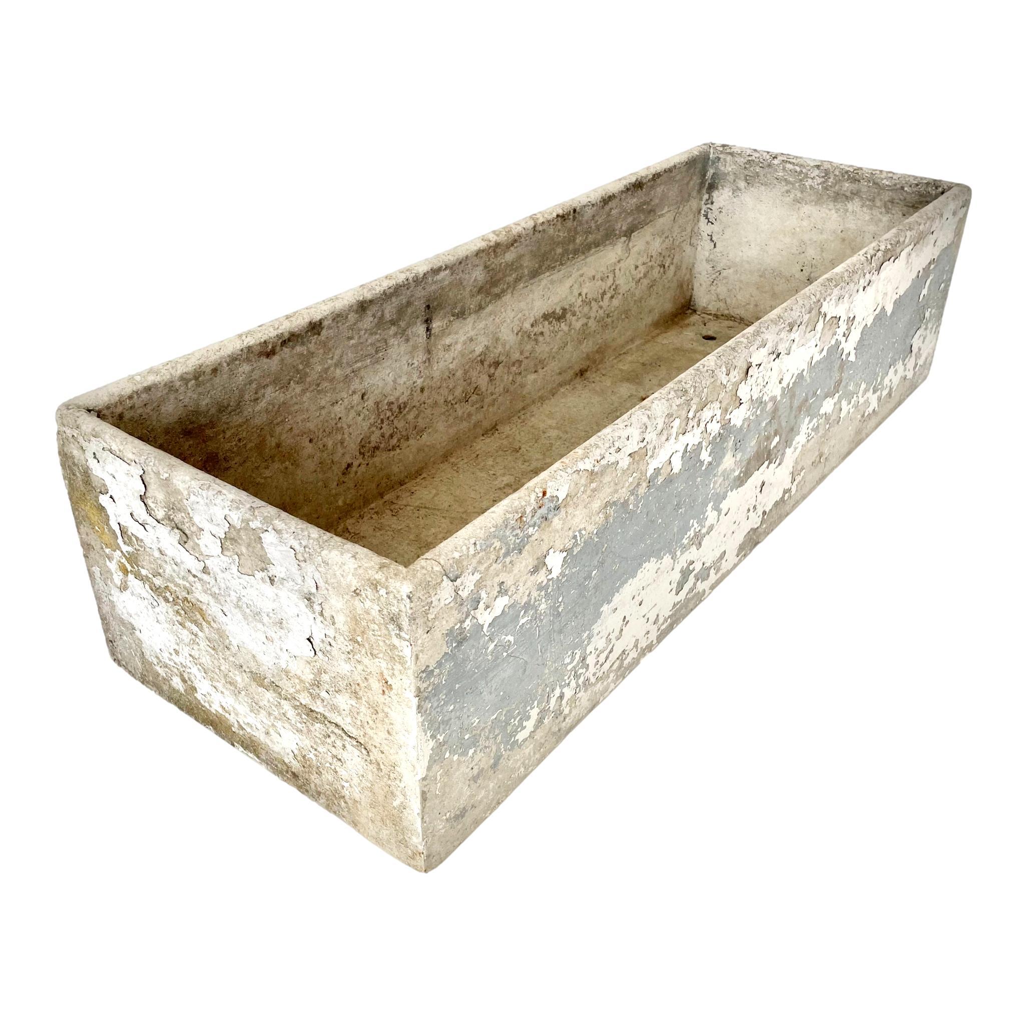 Willy Guhl 39 Zoll Concrete Trough Pflanzgefäß im Angebot