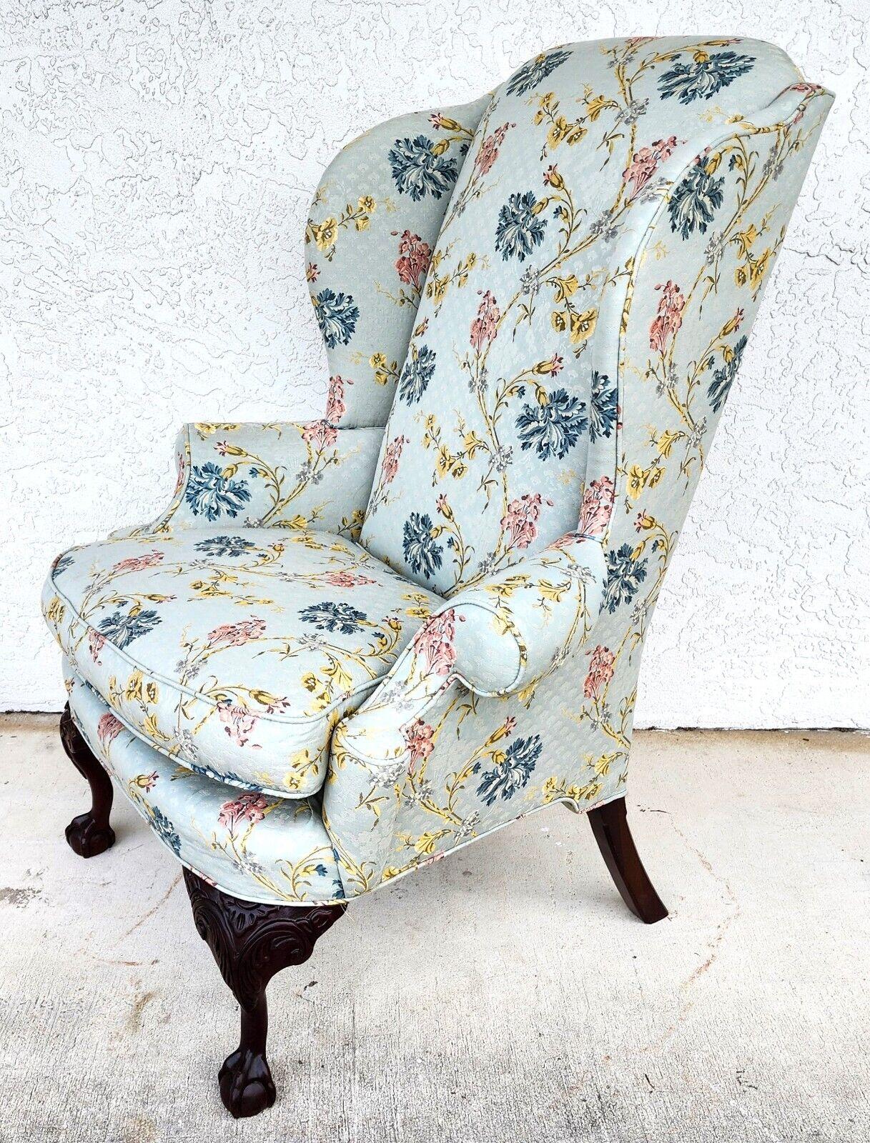 Oversized Wingback Chair by CENTURY FURNITURE Co For Sale 1