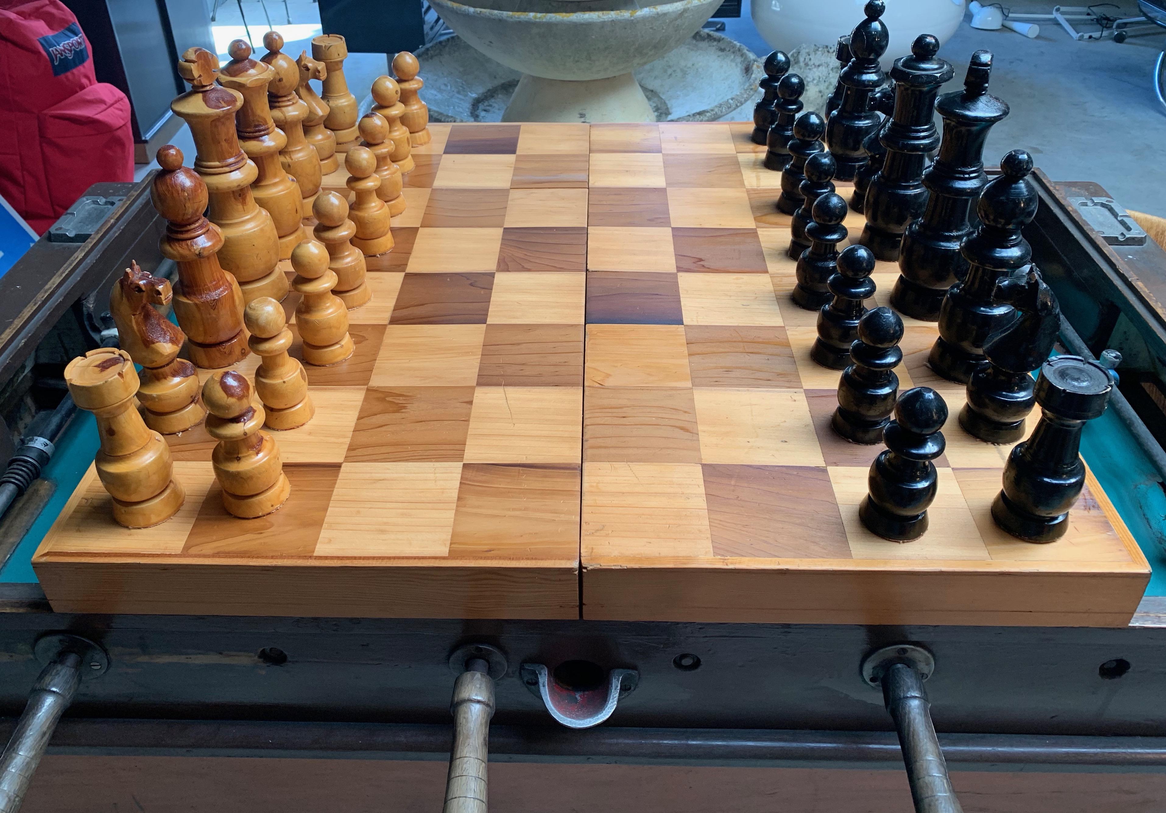 American Oversized Wood Chess Set