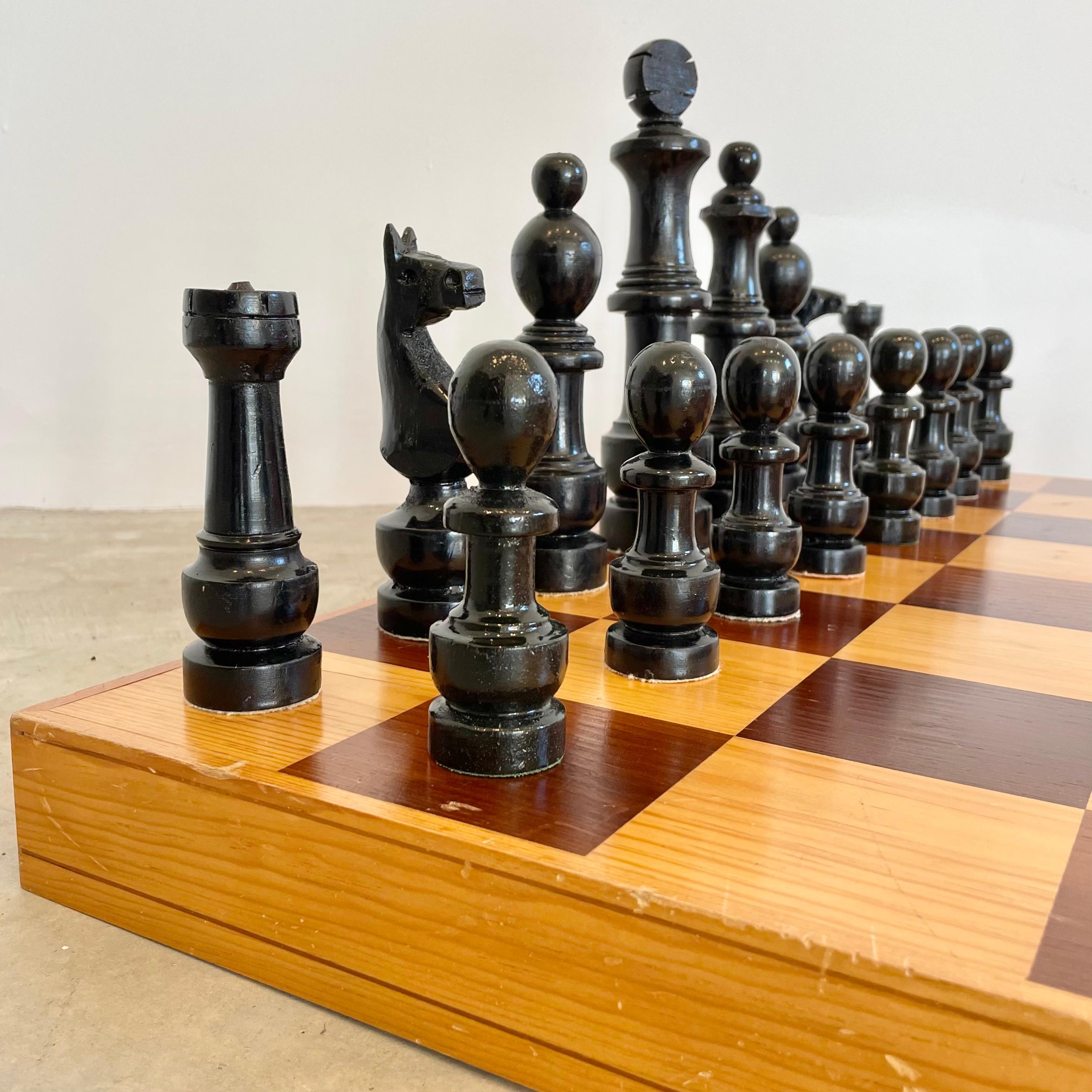 Oversized Wooden Chess Set, 1980s USSR For Sale 7