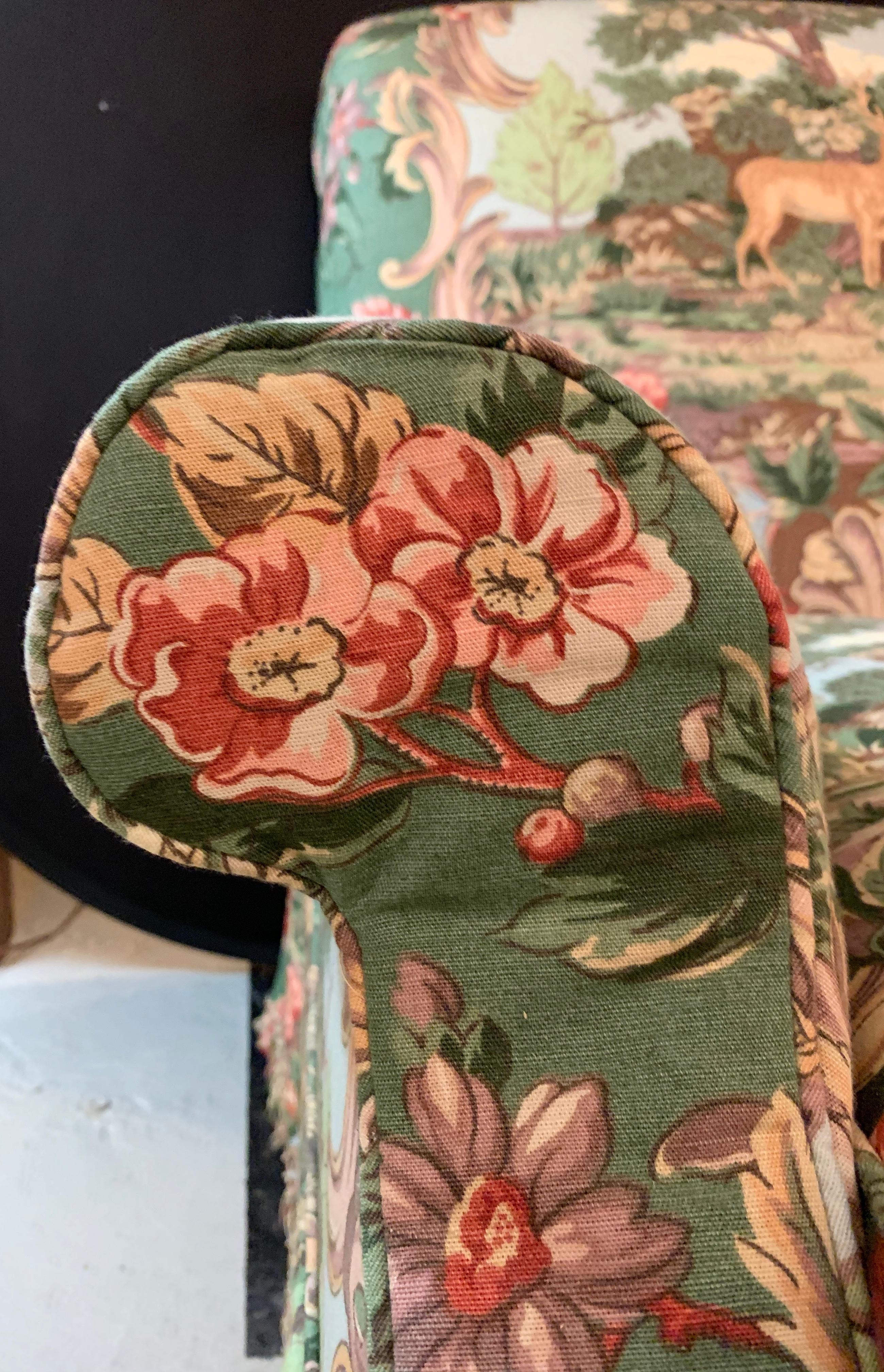 Overstuffed Hunter Swivel Armchair 5