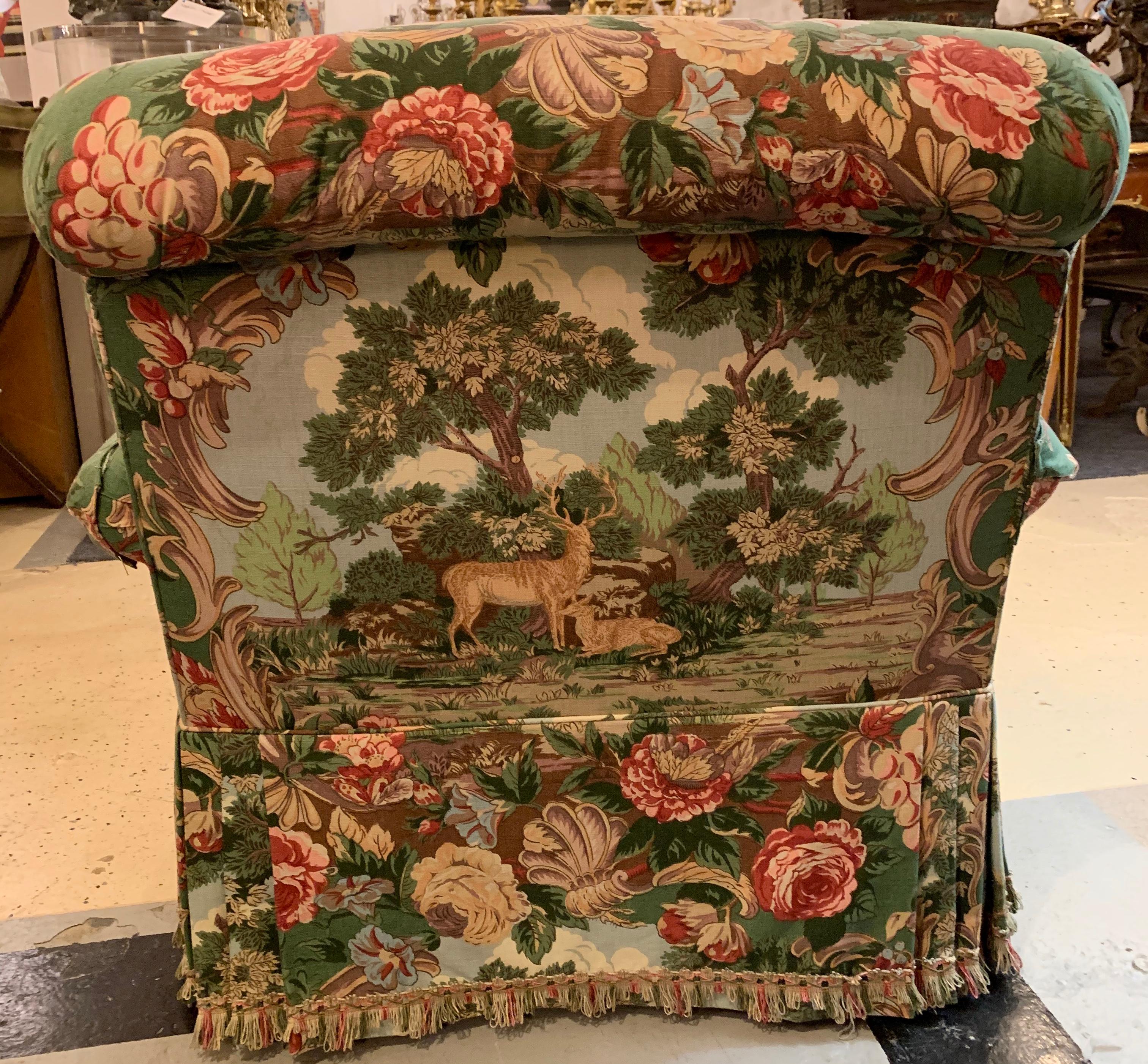 Overstuffed Hunter Swivel Armchair 6