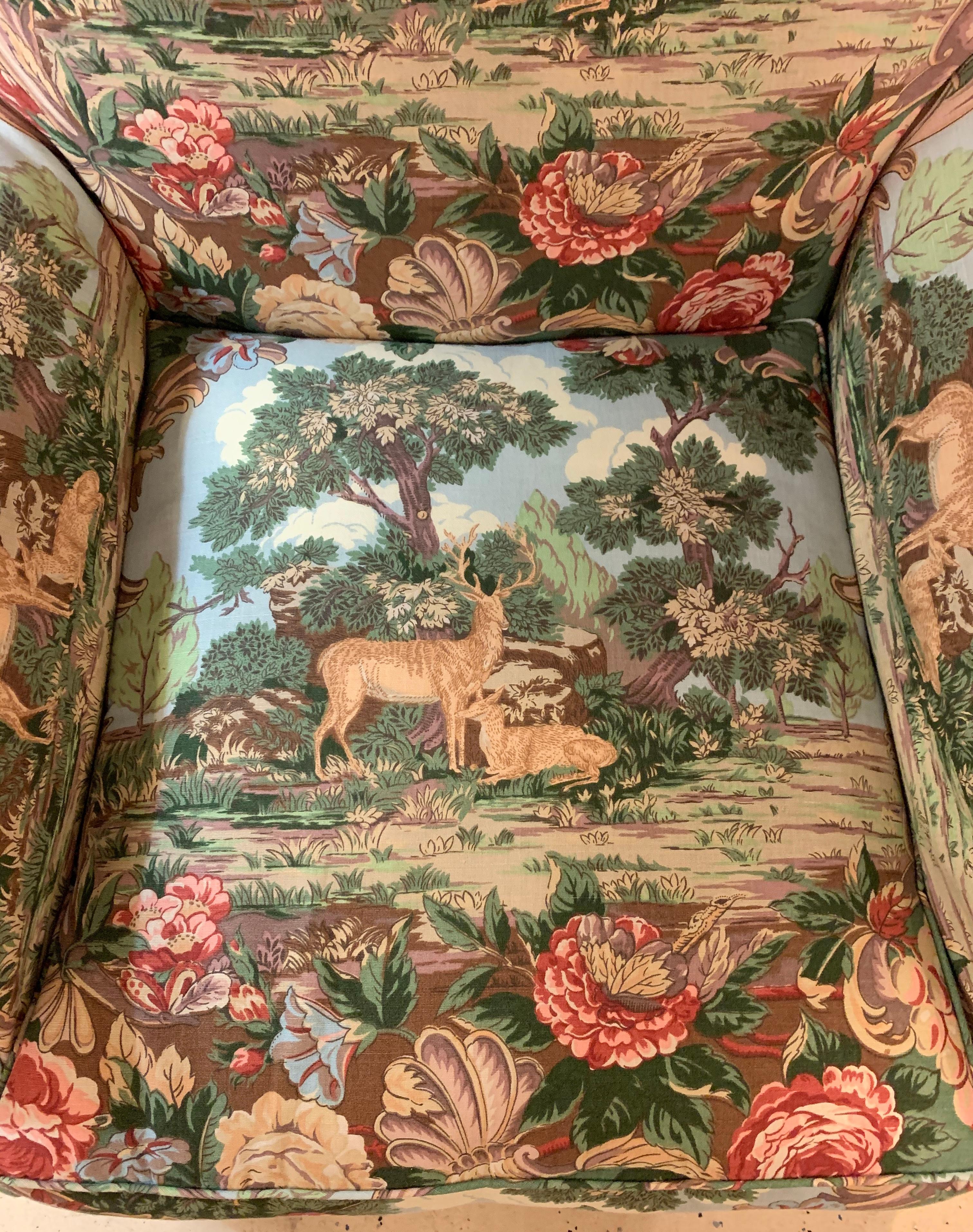 Overstuffed Hunter Swivel Armchair 1