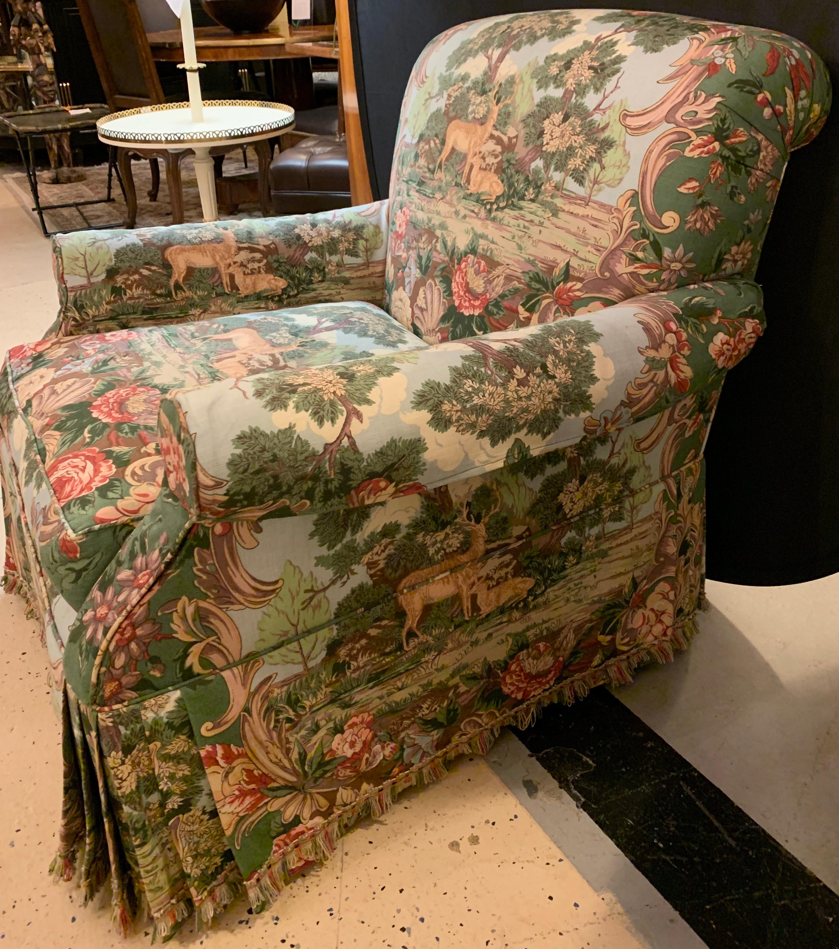 Overstuffed Hunter Swivel Armchair 2