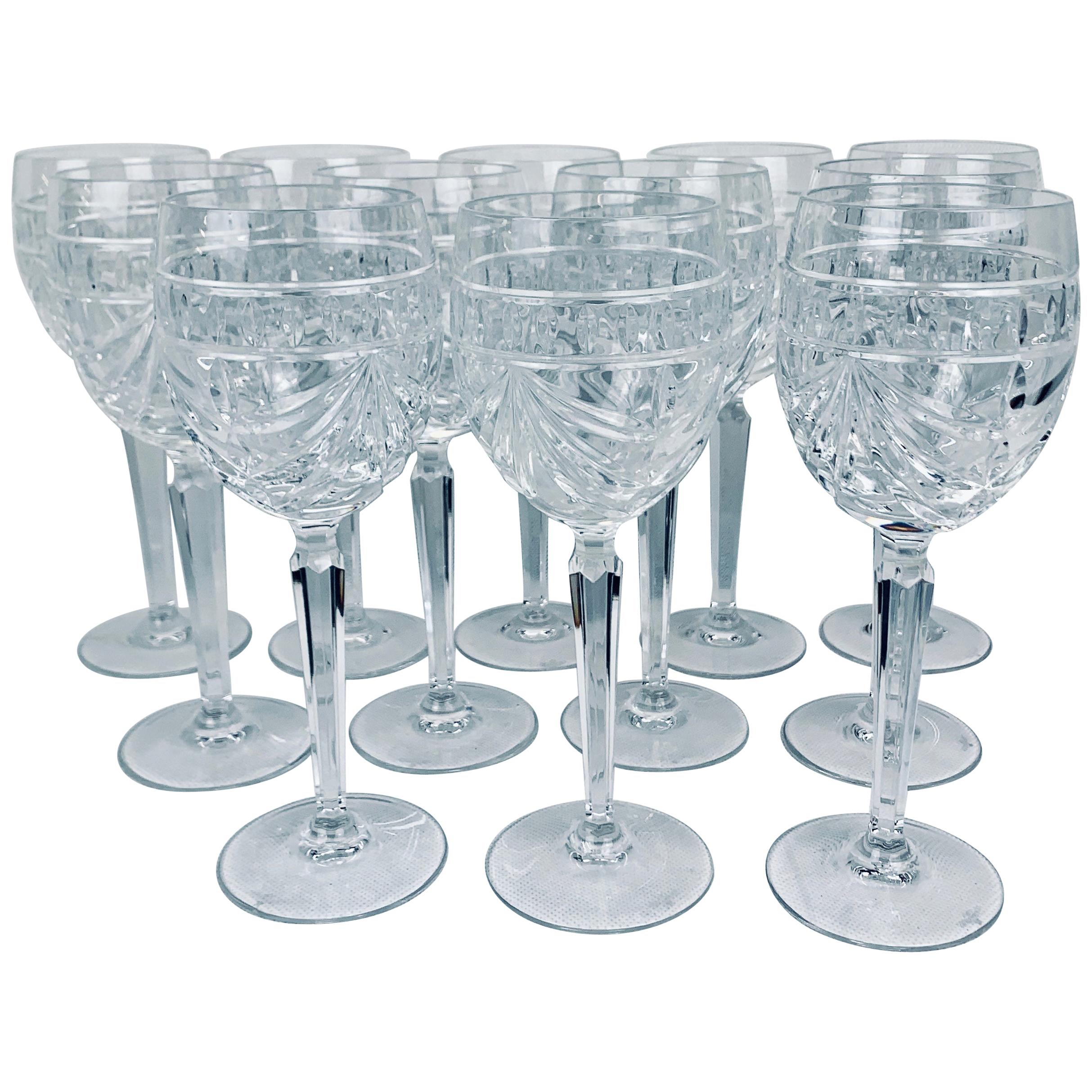 Waterford Crystal Wines in the Overture Pattern-Set of Twelve 