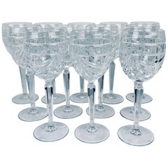 Vintage Waterford Crystal Wines in the Overture Pattern-Set of Twelve 