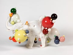 Elephant Ceramic Sculpture Italy Contemporary 21st Century Unique Piece