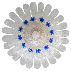 Overwhelming Murano Glass  Ceiling Light  by Barovier & Toso  Italy, 1950'