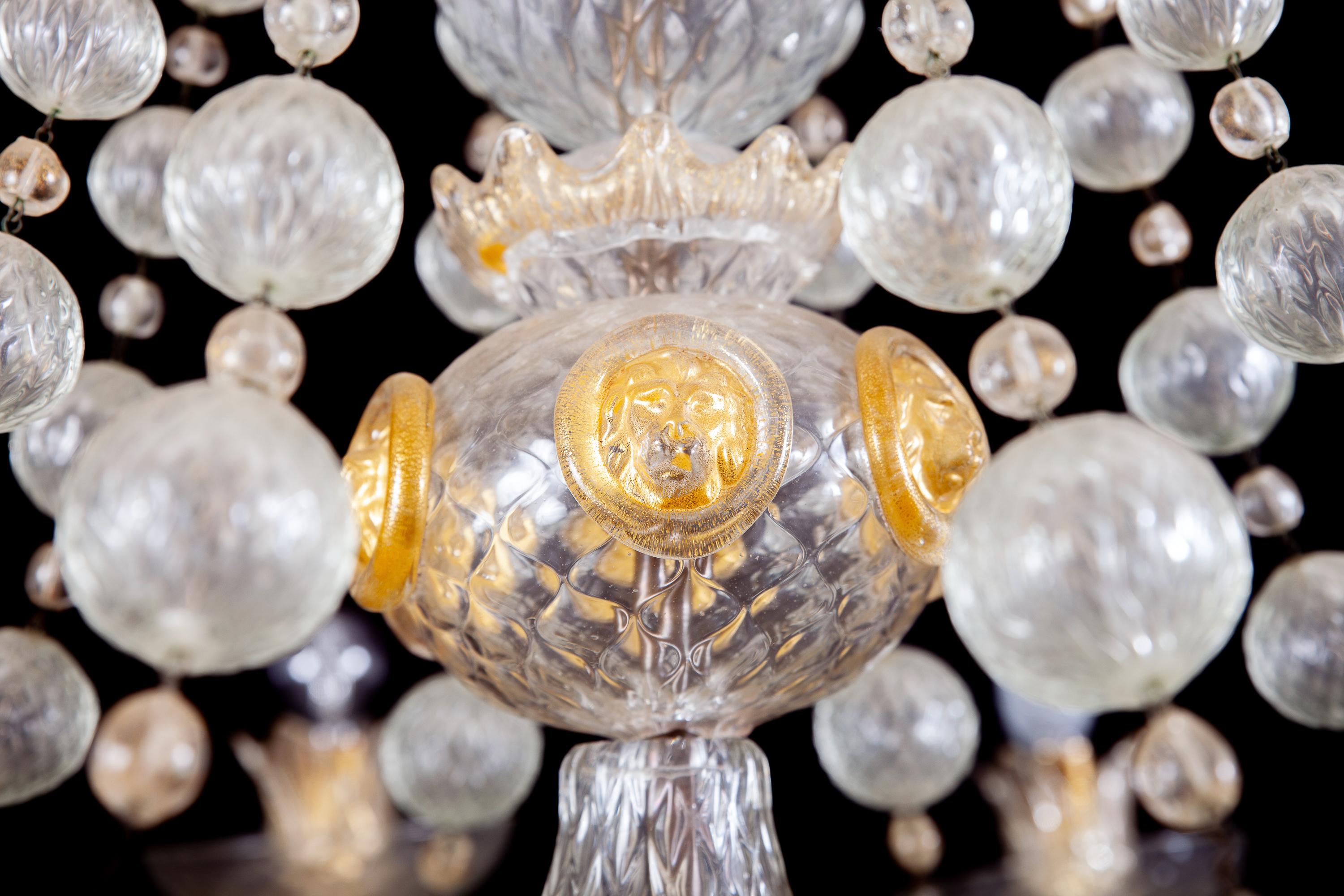 Overwhelming Murano Glass Chandelier by Barovier & Toso, 1960 8