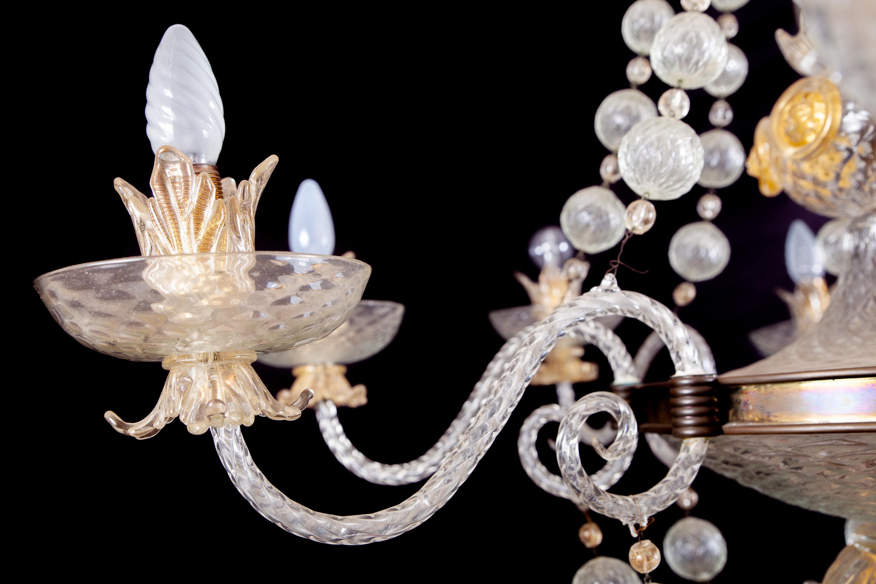 Overwhelming Murano Glass Chandelier by Barovier & Toso, 1960 10
