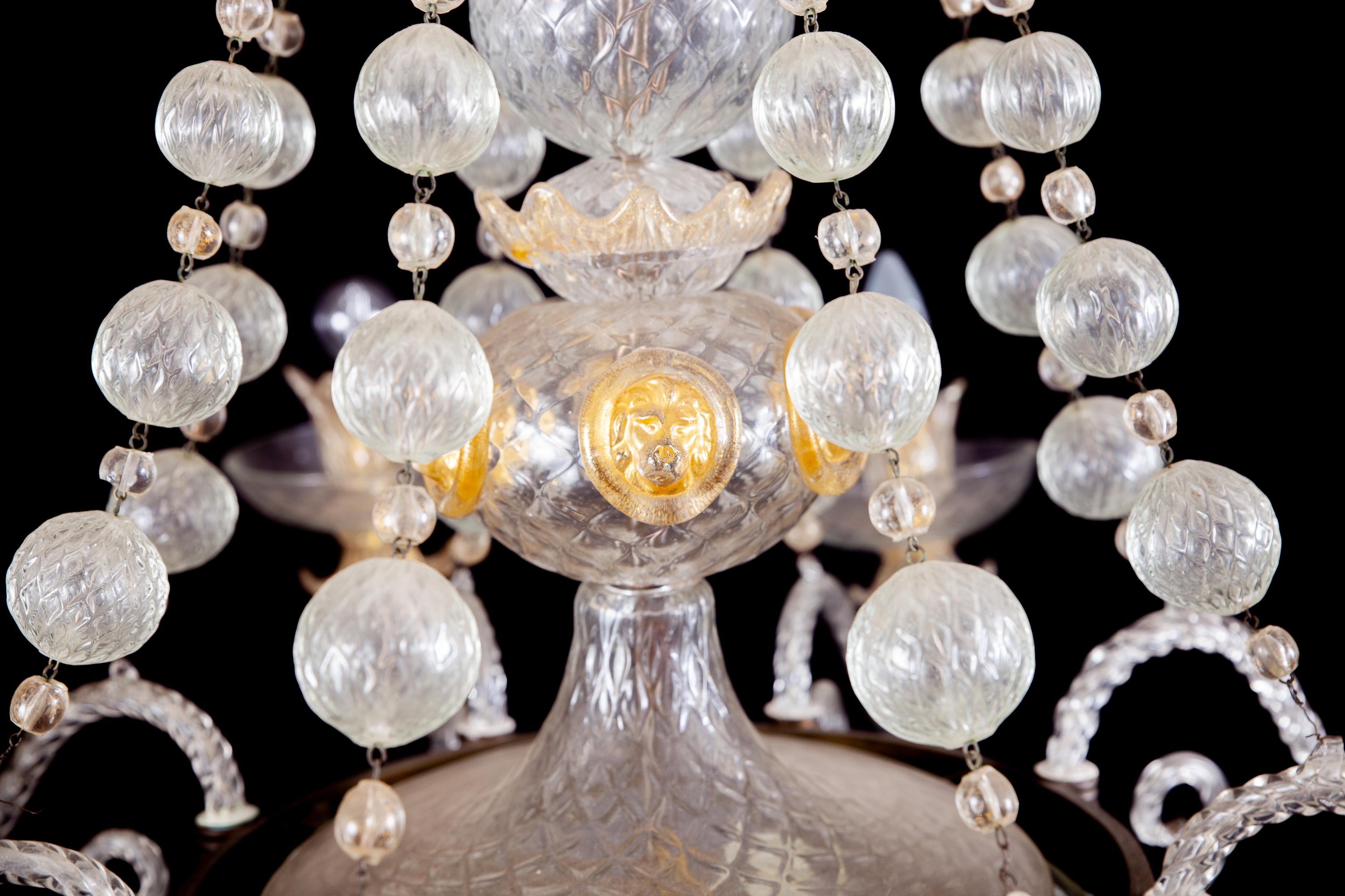 Overwhelming Murano Glass Chandelier by Barovier & Toso, 1960 11
