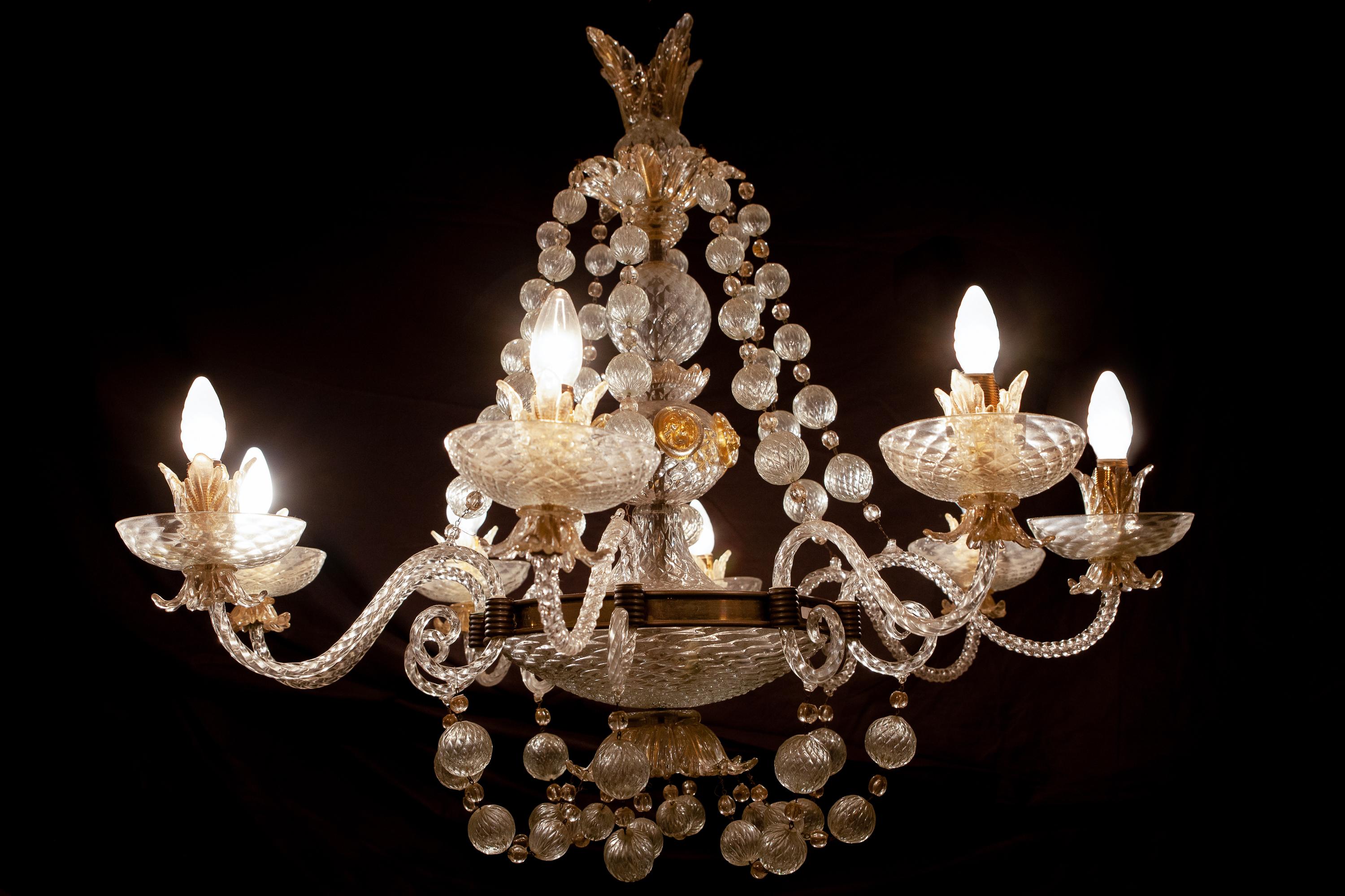 Overwhelming Murano Glass Chandelier by Barovier & Toso, 1960 15