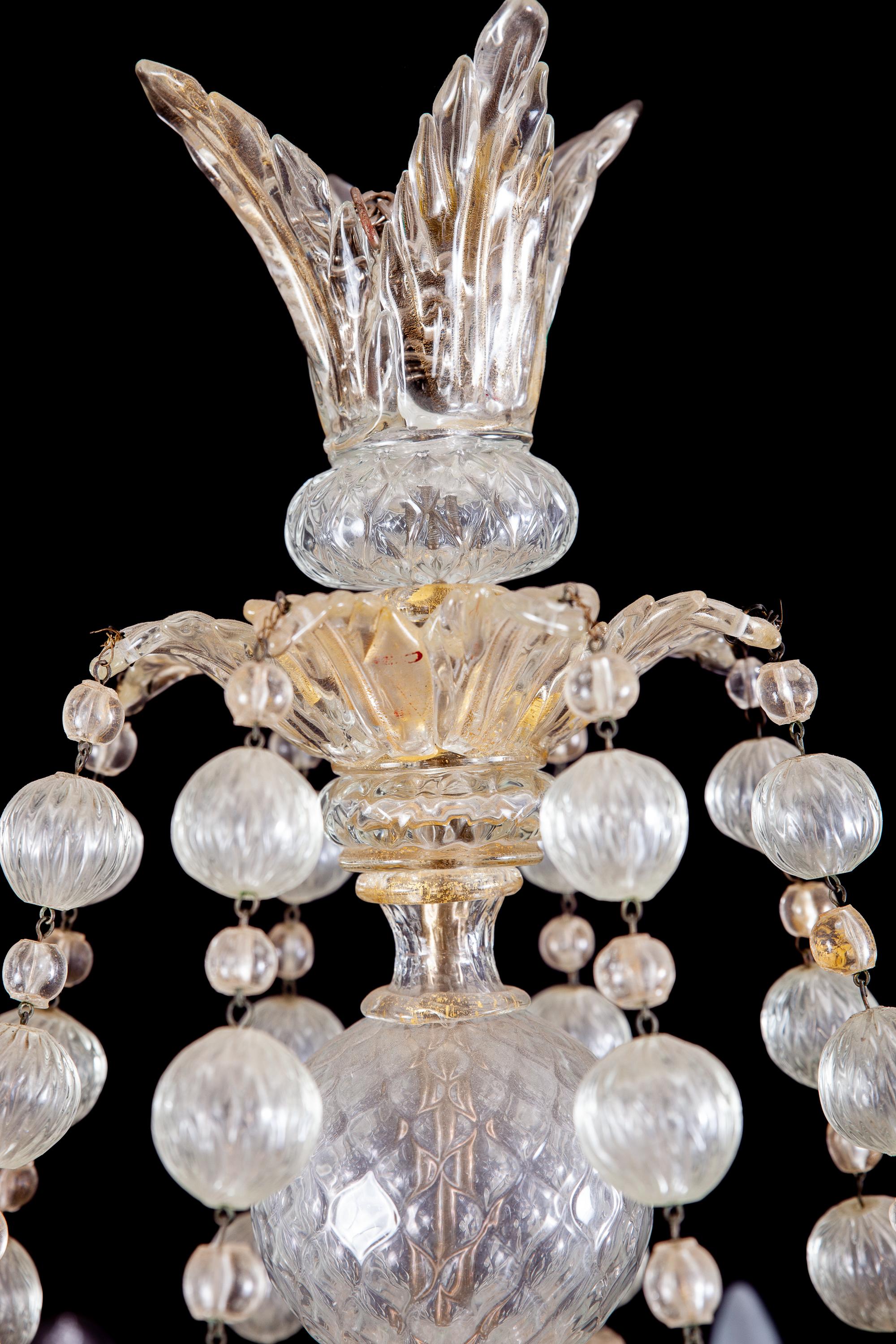 Overwhelming Murano Glass Chandelier by Barovier & Toso, 1960s 12