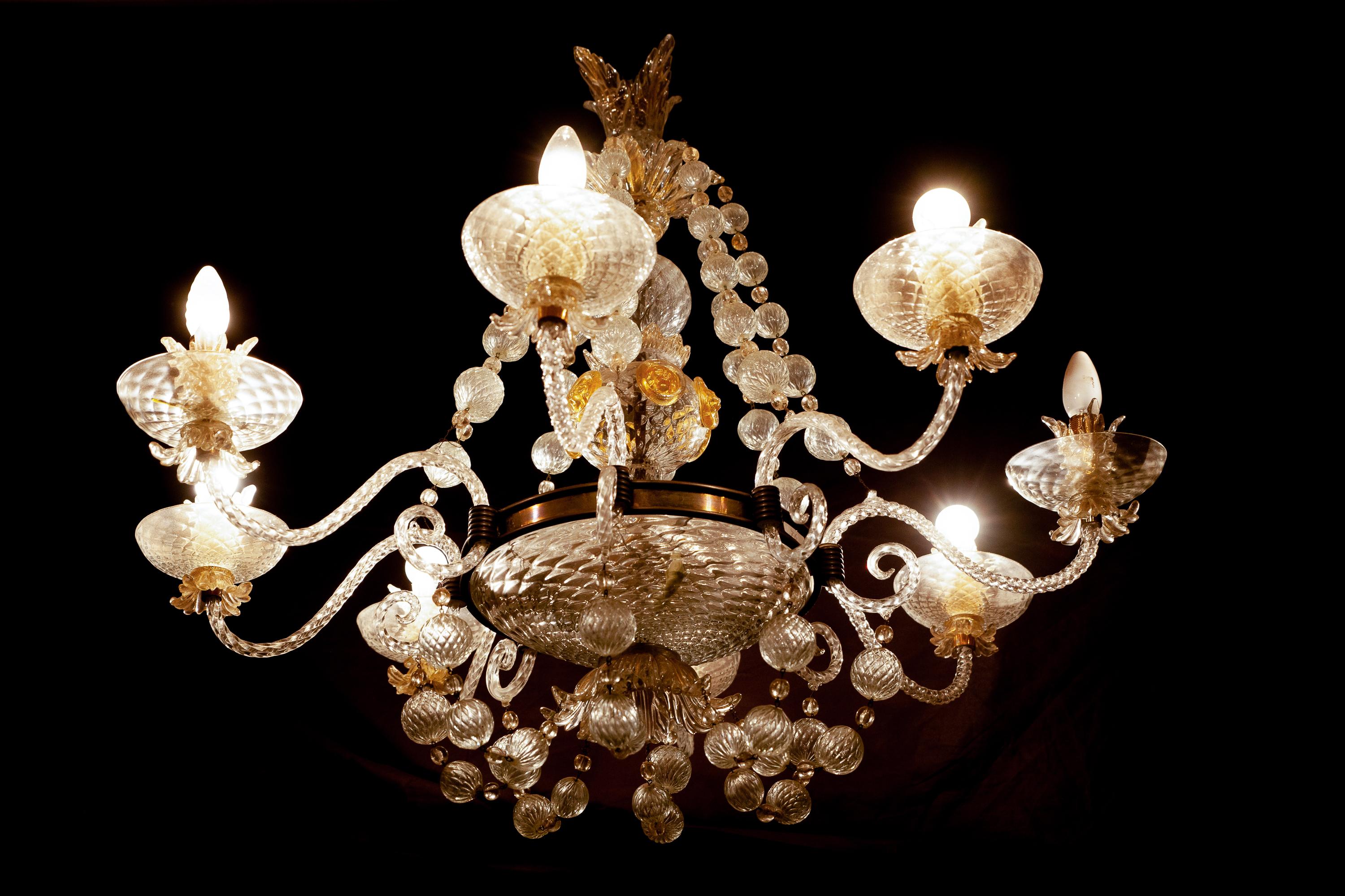 Overwhelming Murano Glass Chandelier by Barovier & Toso, 1960s 14