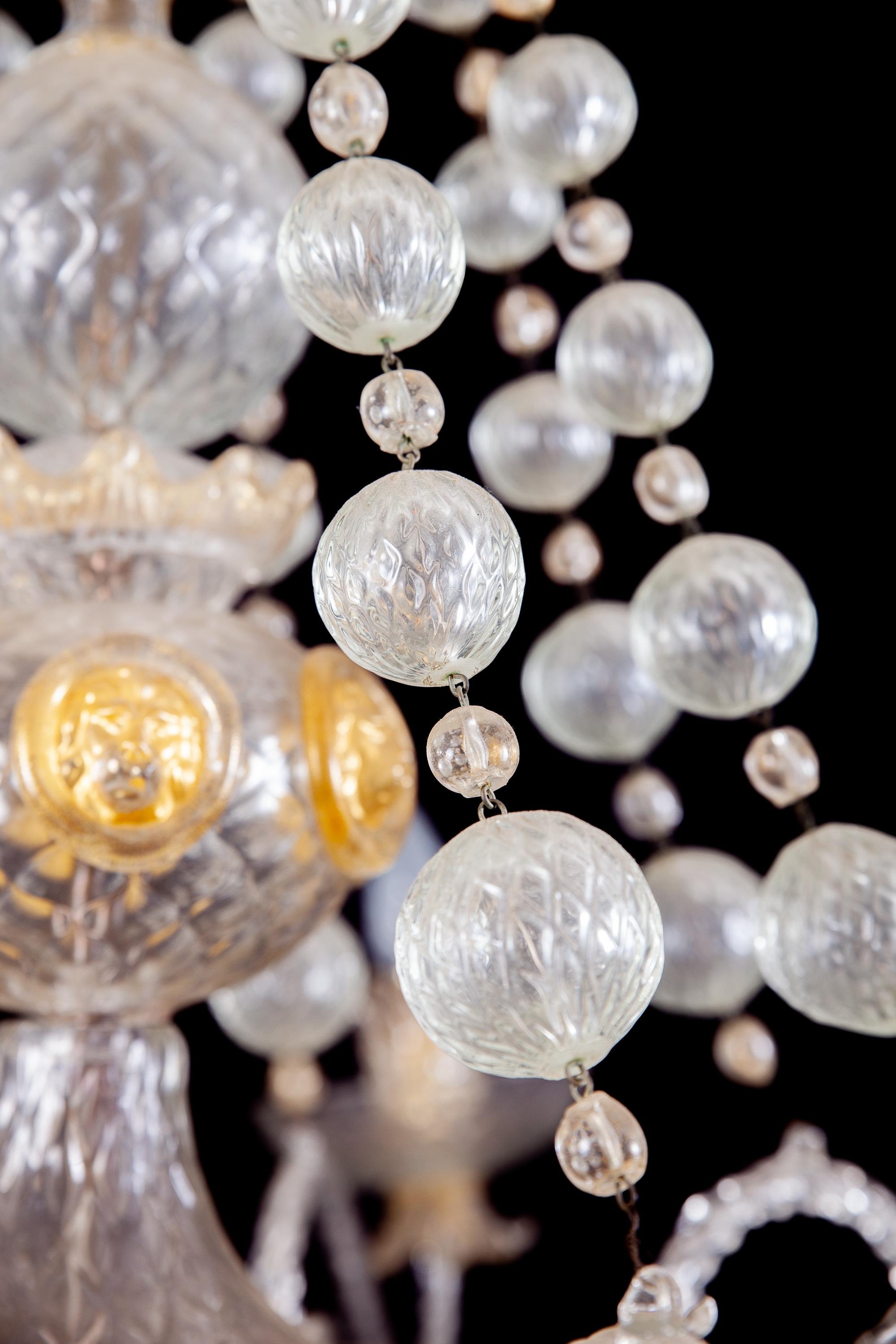 Overwhelming Murano Glass Chandelier by Barovier & Toso, 1960s In Excellent Condition In Rome, IT