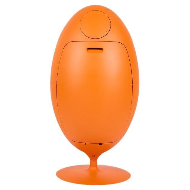 Ovetto Galà orange satiné mat Poubelle