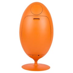 Ovetto Galà orange satiné mat Poubelle