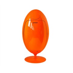 Ovetto Gala Collection - Boîte à déchets et à déchets orange brillant par Soldi Design