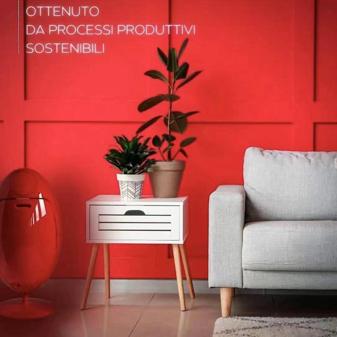Italian Ovetto Gala Collection Shiny Red Recycling and Waste Bin by Soldi Design For Sale