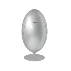 Ovetto Gala Collection Shiny Silver Recycling and Waste Bin by Soldi Design (en anglais)
