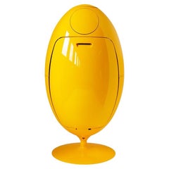 Ovetto Gala Collection Shiny Yellow Recycling and Waste Bin by Soldi Design