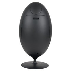 Ovetto Gala noir mat satiné poubelle