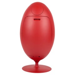 Ovetto Gala red matte satin dustbin garbage collection