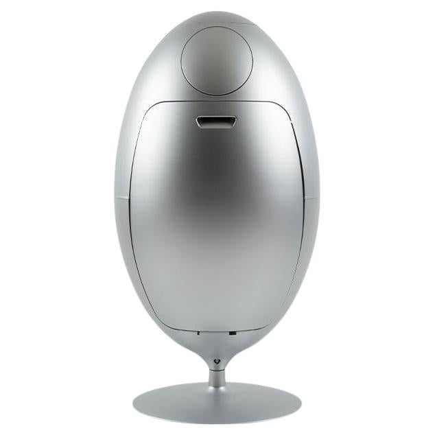 Ovetto Métal aluminium mat Poubelle