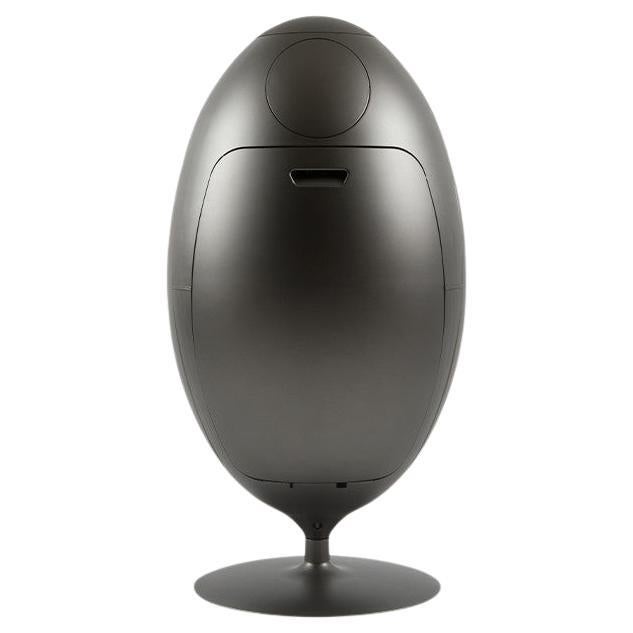 Poubelle Ovetto Metal Nikel
