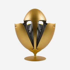 Ovetto Metal Oro Pattumiera raccolta differenziata