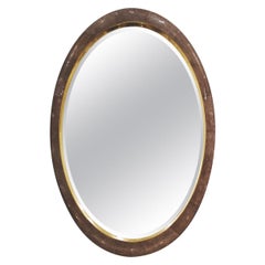 Ovi Mirror with Truffle Brown Shagreen Frame from Elan Atelier, 'in Stock'