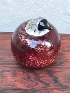 Ovia Tokkia Hand Blown Glass Bird Designed for Iittala, Finland