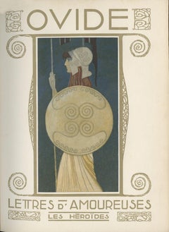 Ovidio, Lettres Des Amoureuses, Ilustraciones Art Nouveau, Encuadernación de R. Kieffer
