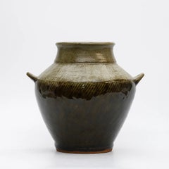 Ovid Vase by Japanese National Living Treasure Tatsuzo Shimaoka