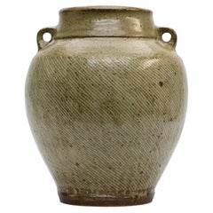 Ovid Vase by National Living Treasure of Japan Tatsuzo Shimaoka