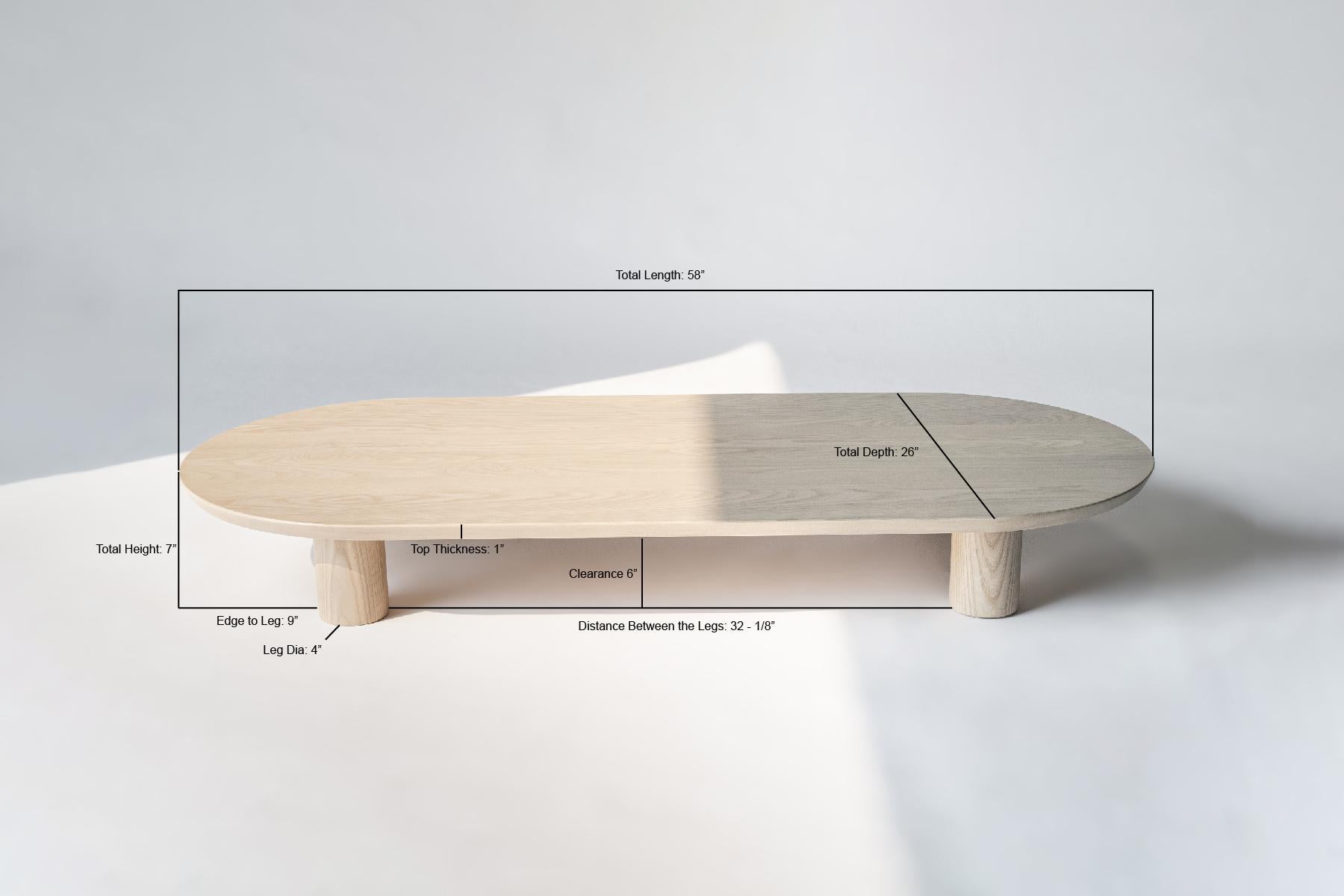 XXIe siècle et contemporain Table basse Ovie par Sun at Six, table basse noire en bois en vente