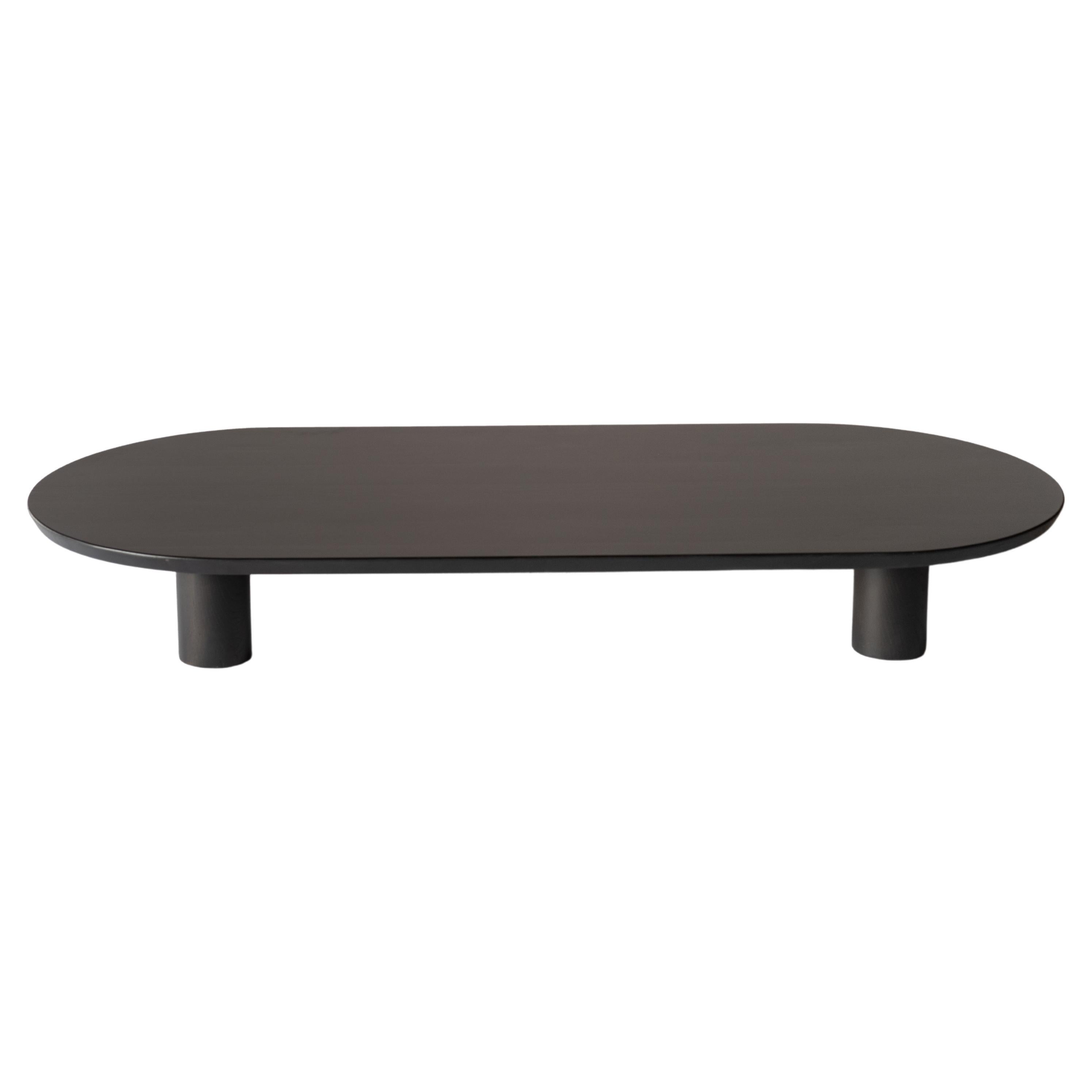 Table basse Ovie par Sun at Six, table basse noire en bois en vente