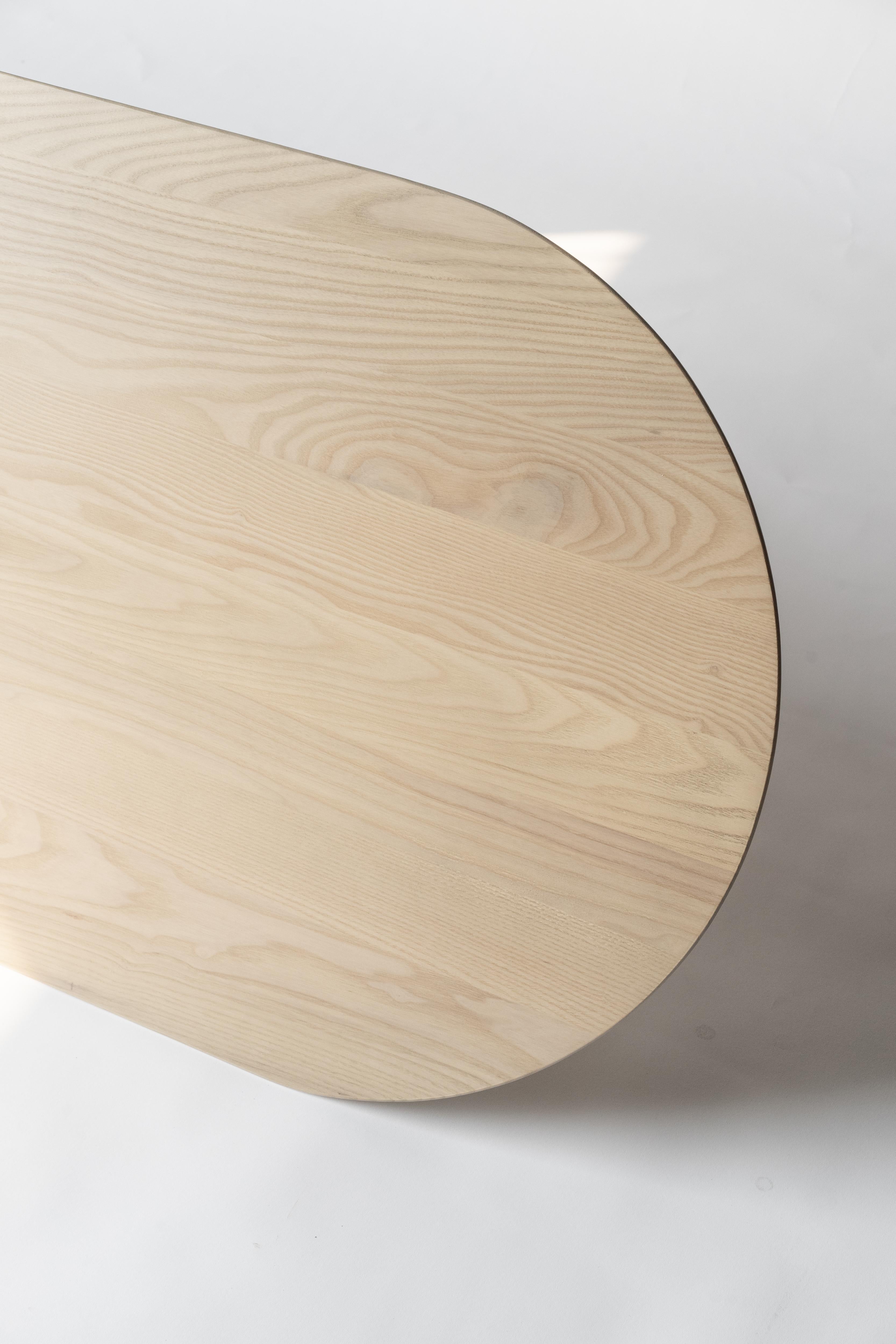 Minimalist Ovie Coffee Table by Sun at Six, Nude Coffee Table in Wood For Sale