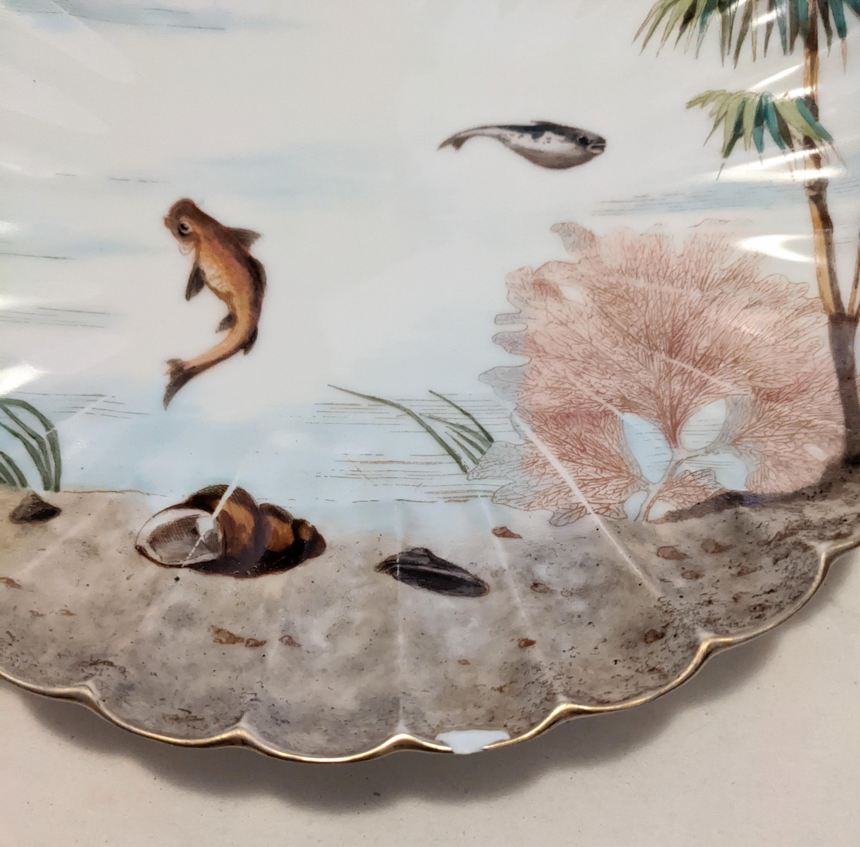 American Ovington Fish Plates for Display For Sale
