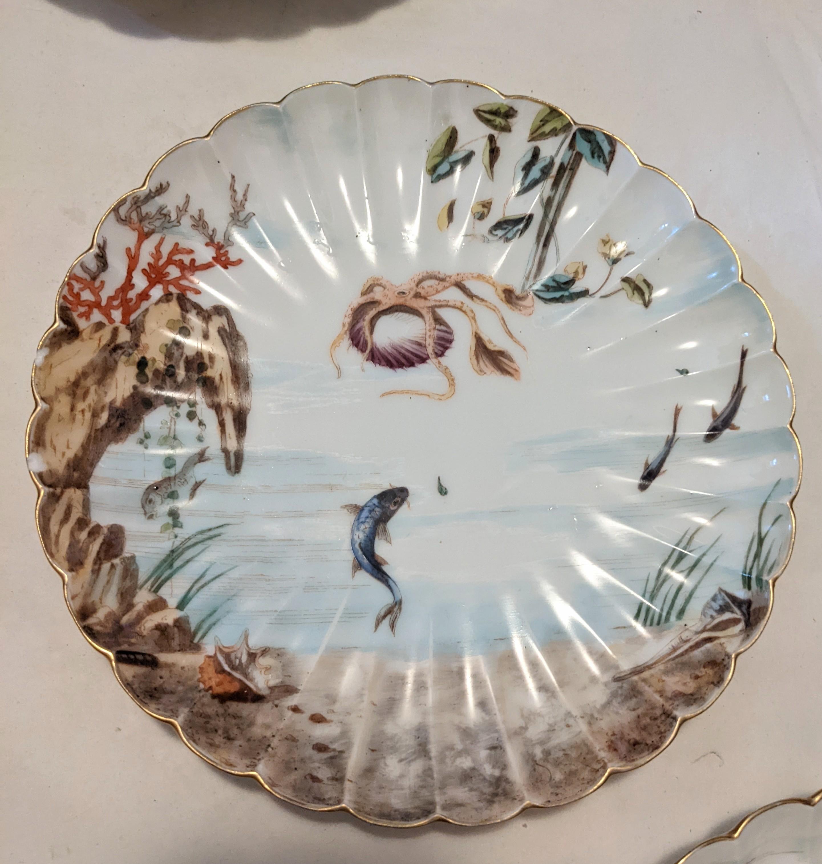 Mid-20th Century Ovington Fish Plates for Display For Sale