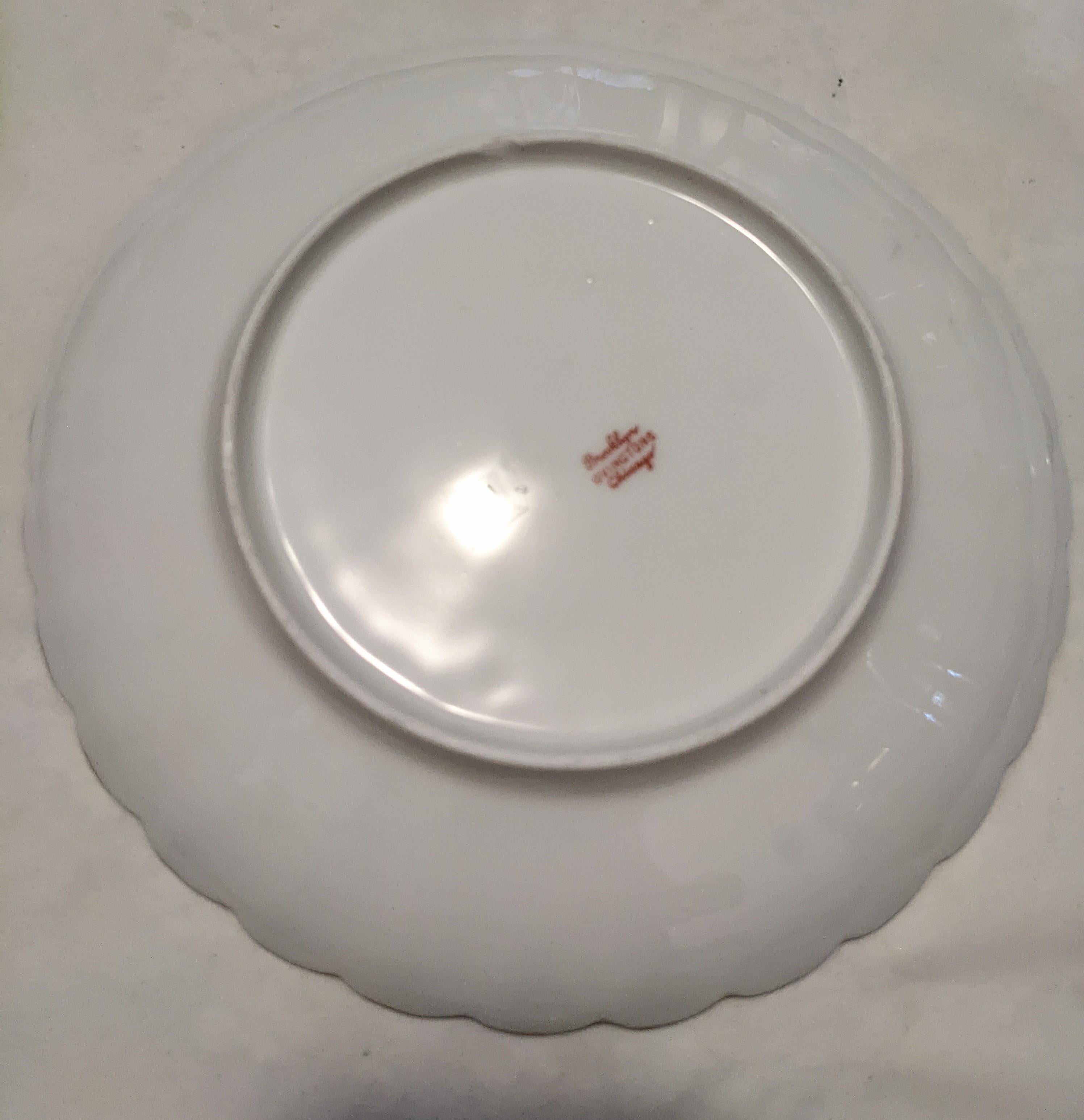 Porcelain Ovington Fish Plates for Display For Sale
