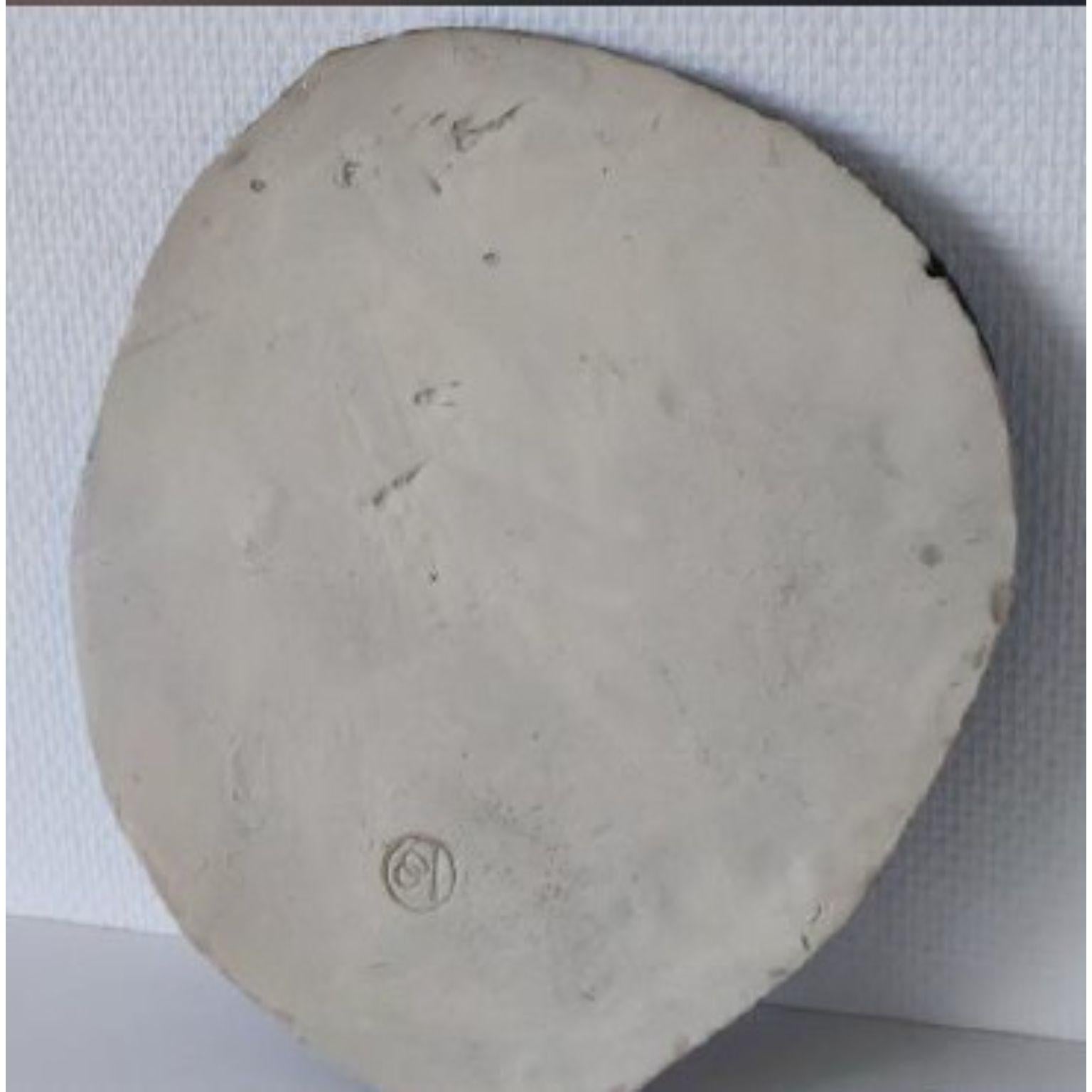 Francese Ovniplate 3 Scultura in gres di Odatempo in vendita