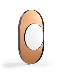 Colored and Clear Mirror, "Ovo Ellipse" Mirror By Lauren Rottet
