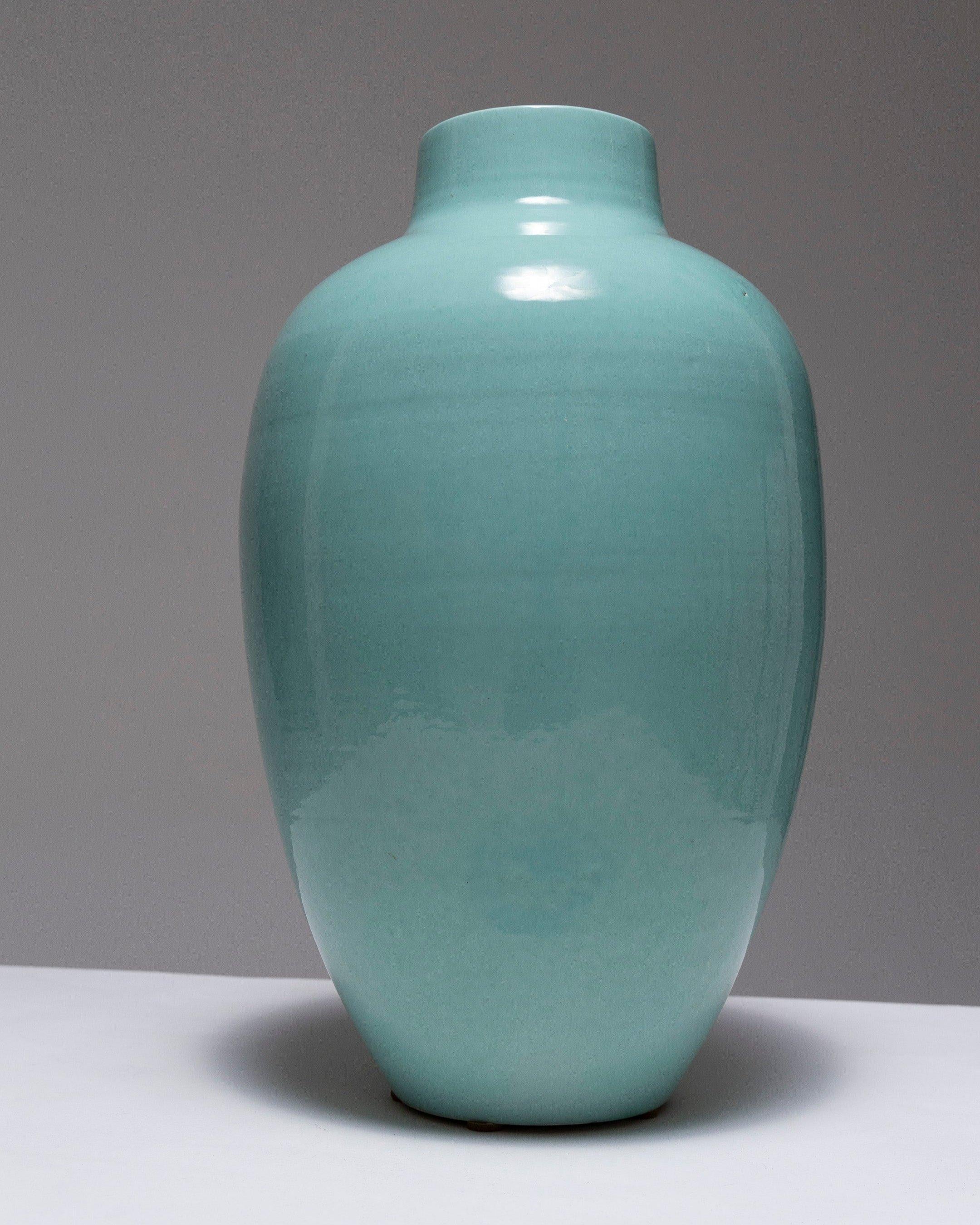 Vase ovoïde d'Henri Chaumeil, années 1930 Bon état - En vente à PARIS, FR