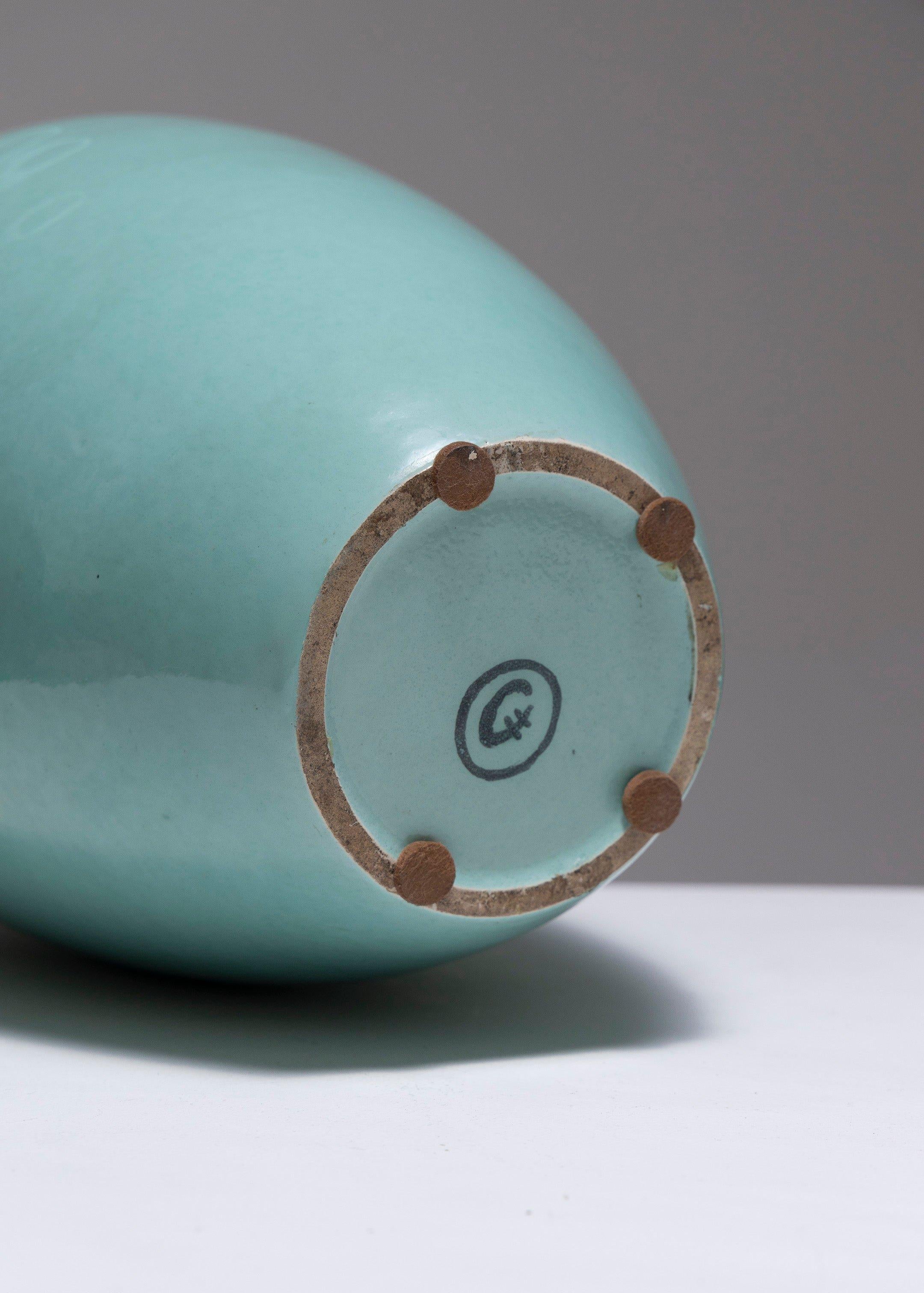 20ième siècle Vase ovoïde d'Henri Chaumeil, années 1930 en vente