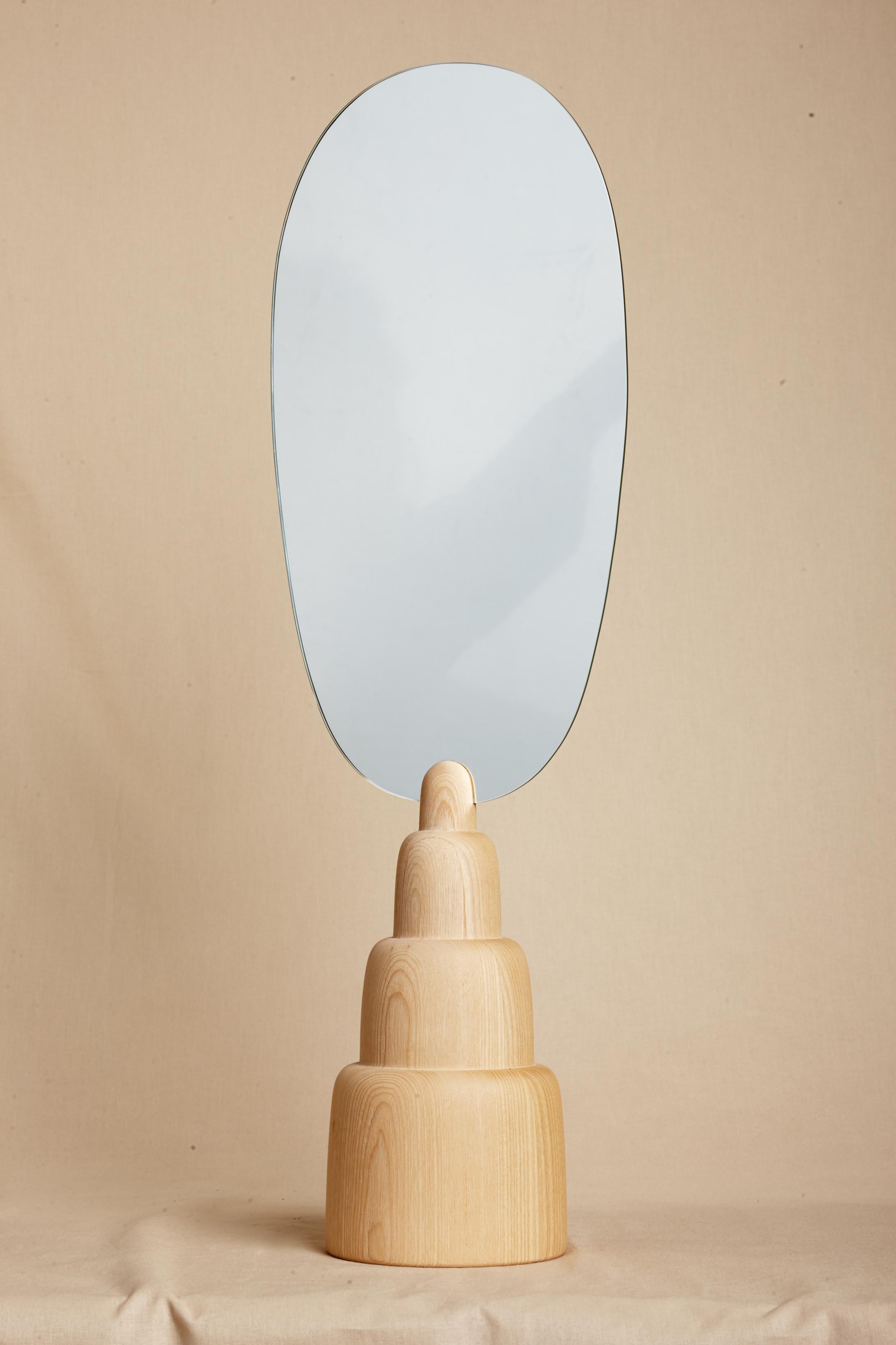 Post-Modern Ovoid Mirror by Ebba Lindgren For Sale